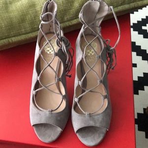 Never worn 8-1/2 Sandria Peep Toe Ghillie Sandal